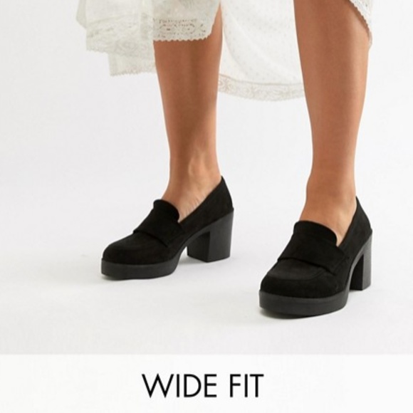 wide fit chunky loafers